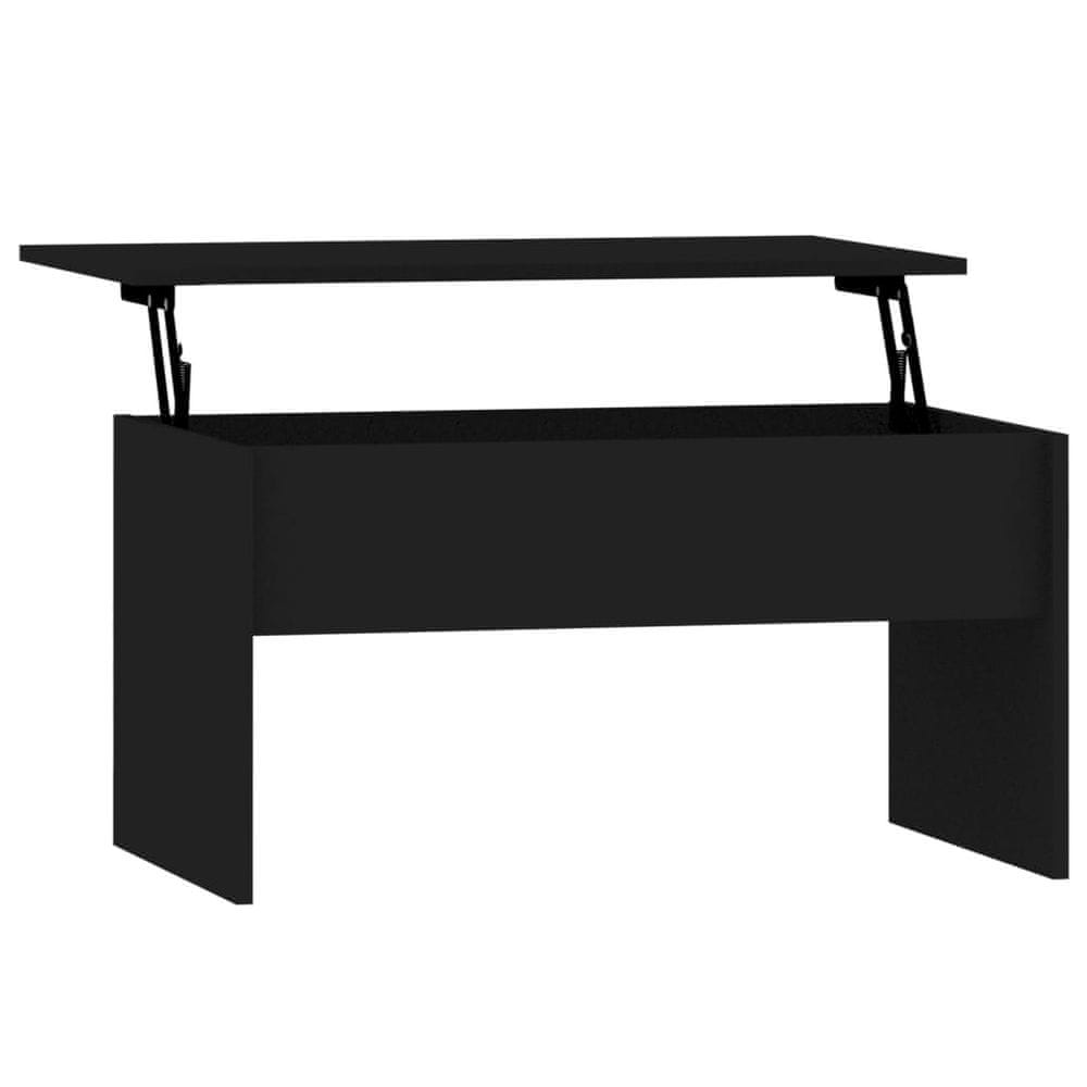Vidaxl Konferenčný stolík čierny 80x50,5x41,5 cm spracované drevo